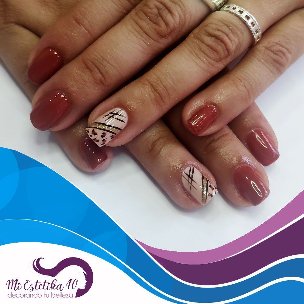 Unas-semipermanentes-marrones-animal-print